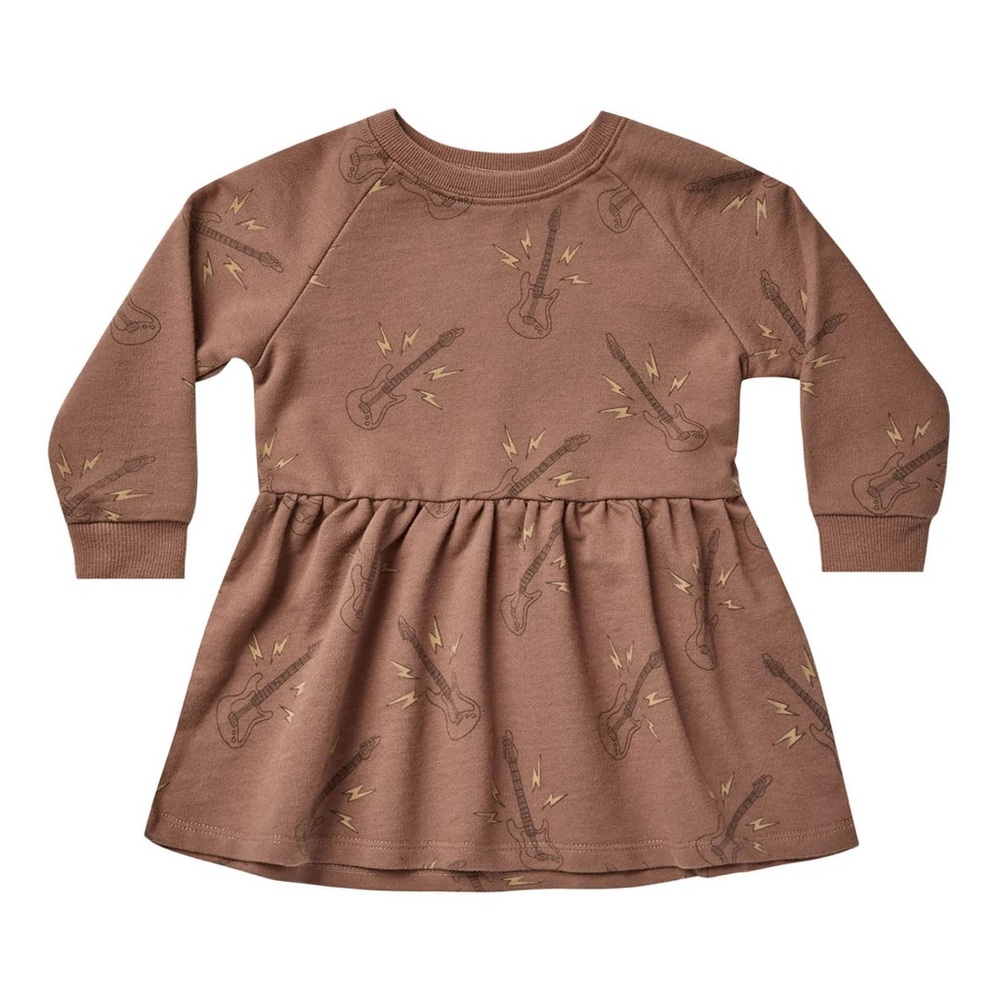 Rylee and Cru Long Sleeve Raglan Dress Guitars